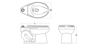 TAZA PARA FLUXÓMETRO Wellcomme Ultra KOHLER